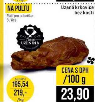 Uzená krkovice bez kosti 100g