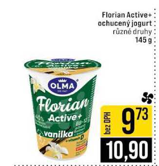 Florian Active ochucený jogurt různé druhy 145 g