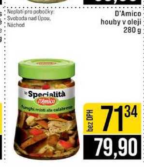 D'Amico houby v oleji 280 g