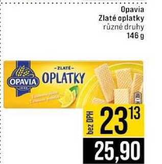 Opavia Zlaté oplatky různé druhy 146 g