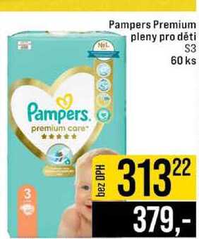 Pampers Premium pleny pro děti S3 60 ks