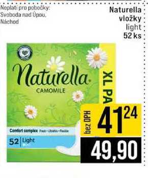 Naturella vložky light 52 ks