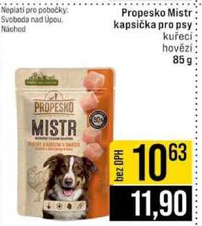 Propesko Mistr kapsička pro psy kuřecí hovězí 85g