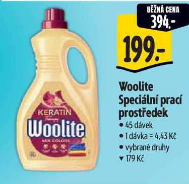 Woolite Speciální prací prostředek, 45 dávek