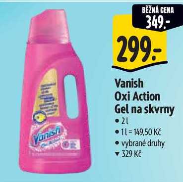 Vanish Oxi Action Gel na skvrny, 2 l