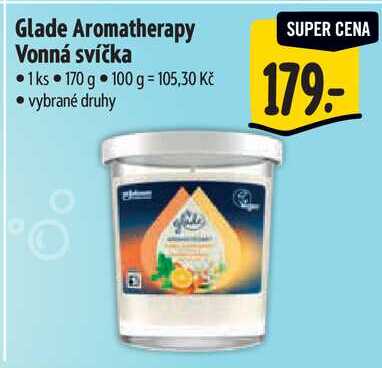 Glade Aromatherapy Vonná svíčka, 170 g