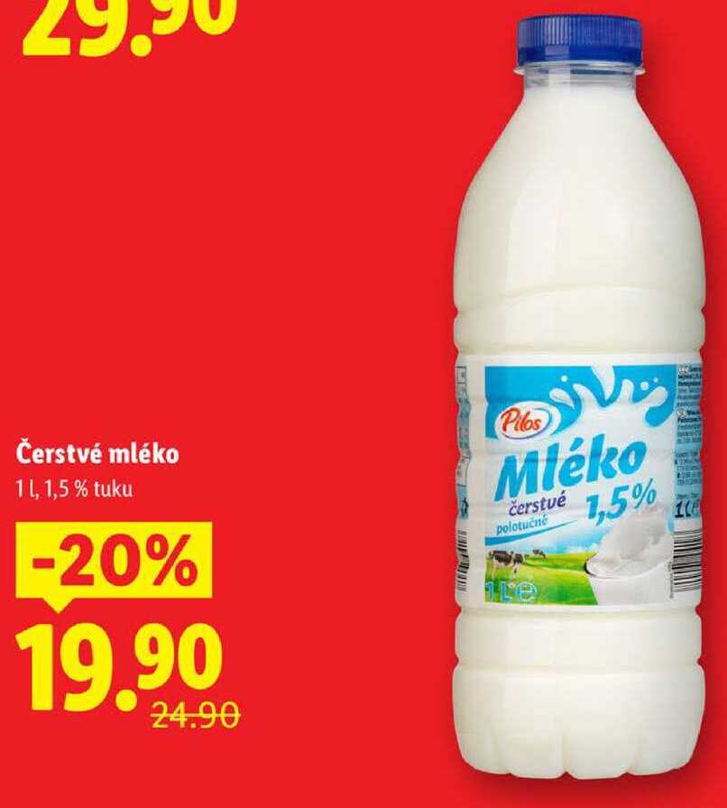 Čerstvé mléko, 1 l