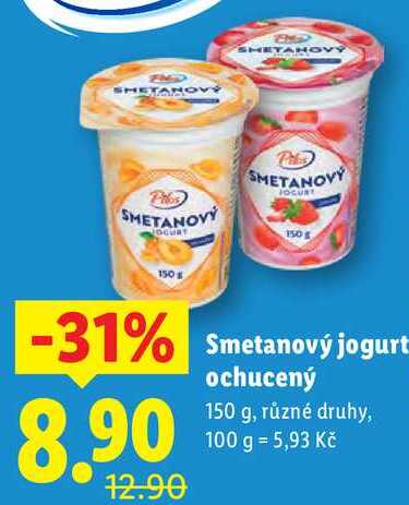 Smetanový jogurt ochucený, 150 g