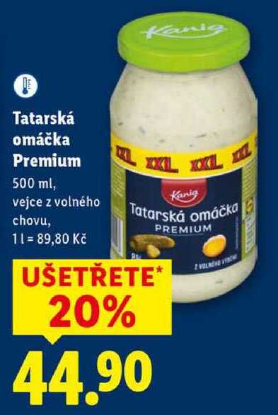 Tatarská omáčka Premium, 500 ml