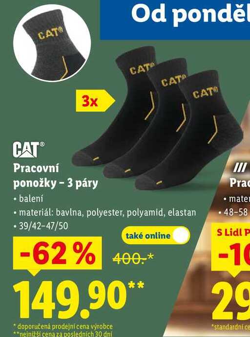 Pracovní ponožky - 3 páry