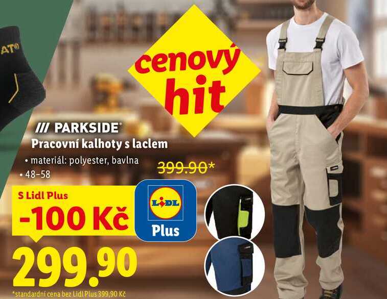 PARKSIDE Pracovní kalhoty s laclem