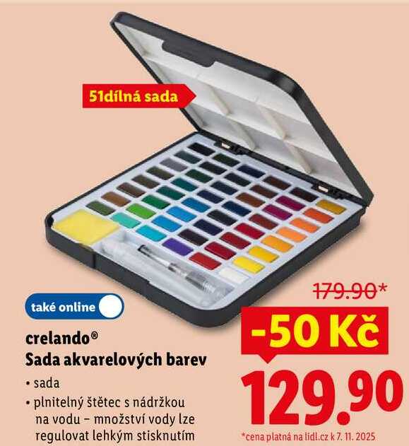 crelando Sada akvarelových barev