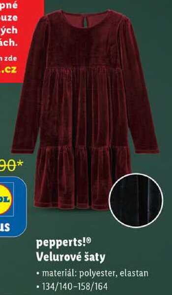 pepperts! Velurové šaty