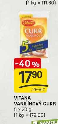 VITANA VANILÍNOVÝ CUKR 5 x 20 g