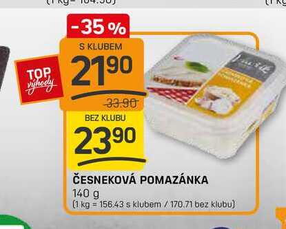 ČESNEKOVÁ POMAZÁNKA 140 g