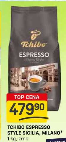 TCHIBO ESPRESSO STYLE SICILIA, MILANO 1 kg, zrno