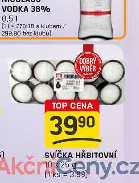 SVÍČKA HŘBITOVNÍ 10x25g