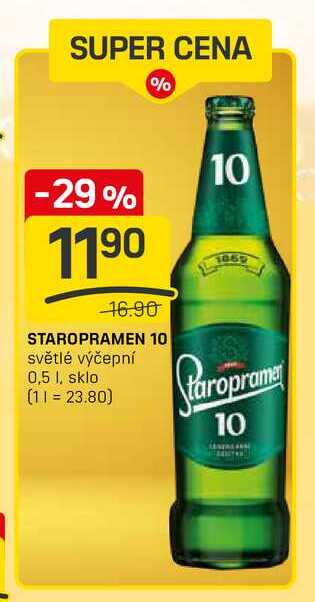 STAROPRAMEN 10 světlé výčepní 0,5l