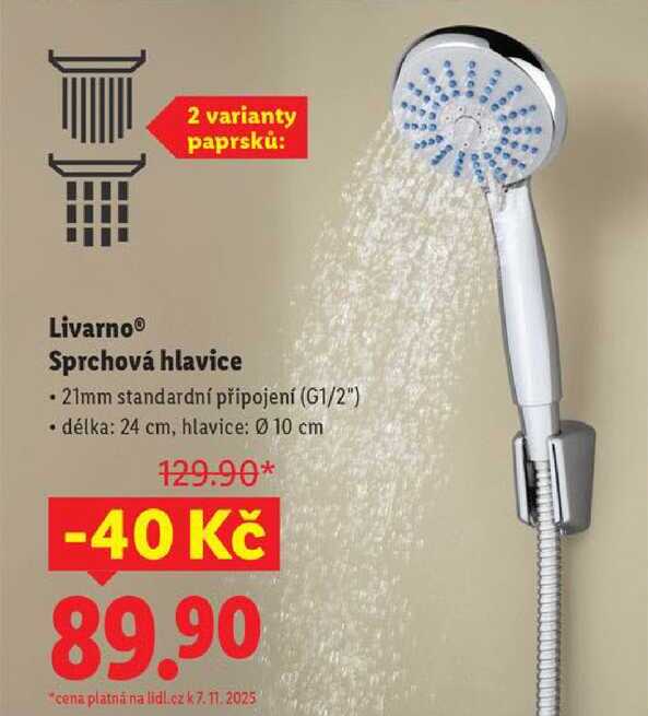 Livarno Sprchová hlavice