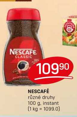 NESCAFÉ různé druhy 100 g
