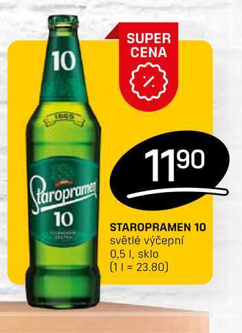 STAROPRAMEN 10 světlé výčepní 0,5l