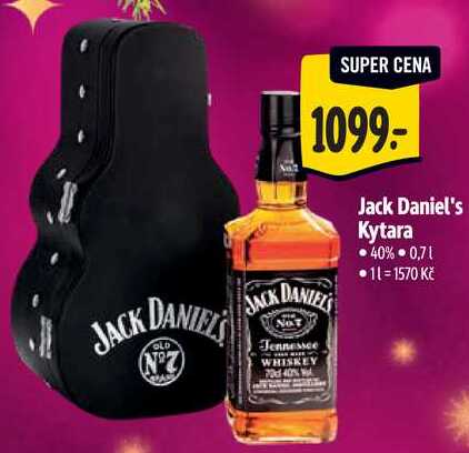 Jack Daniel's Kytara, 0,7 l