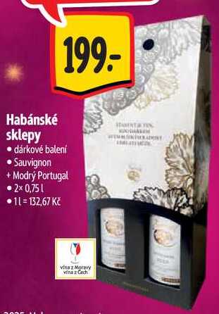 Habánské sklepy, 2x 0,75 l