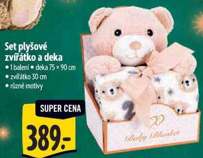 Set plyšové zvířátko a deka