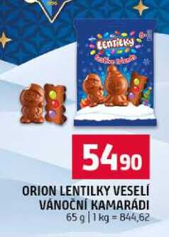 ORION LENTILKY VESELÍ VÁNOČNÍ KAMARÁDI 65 g
