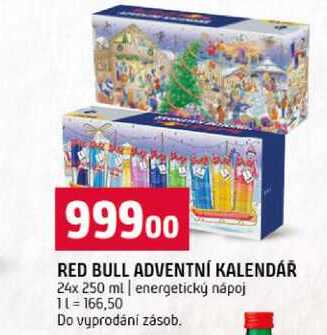 RED BULL ADVENTNÍ KALENDÁŘ 24x250 ml