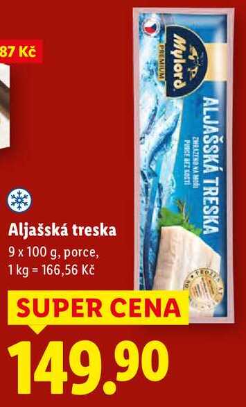 Aljašská treska, 9x 100 g