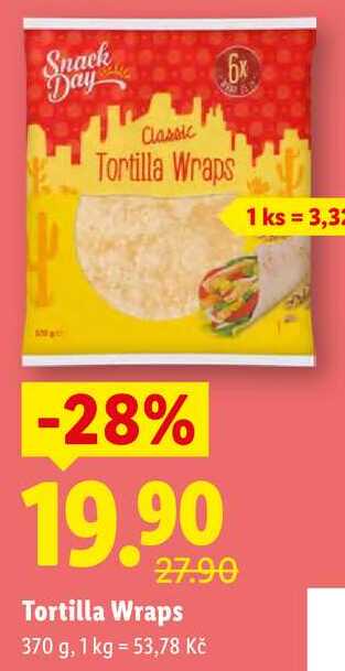 Tortilla Wraps, 370 g