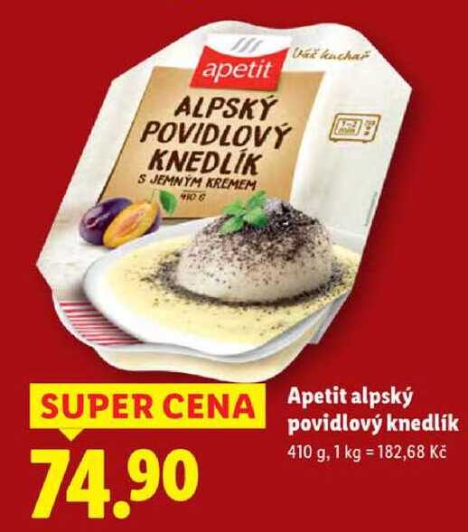 Apetit alpský povidlový knedlík, 410 g