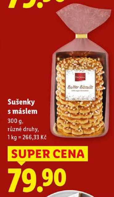 Sušenky s máslem, 300 g