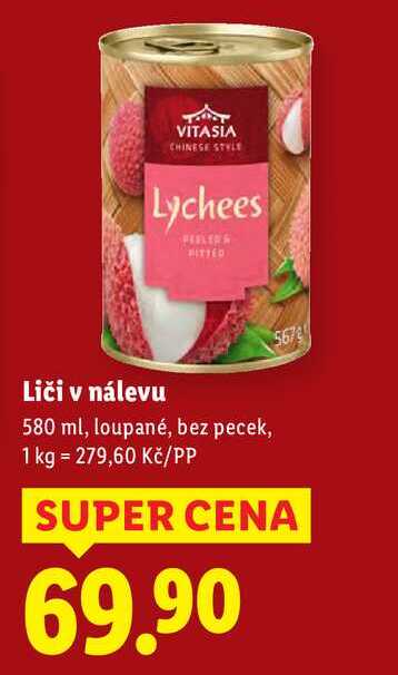 Liči v nálevu, 580 ml