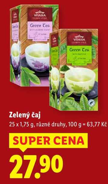 Zelený čaj, 25x 1,75 g