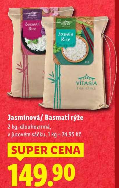 Jasmínová/Basmati rýže, 2 kg