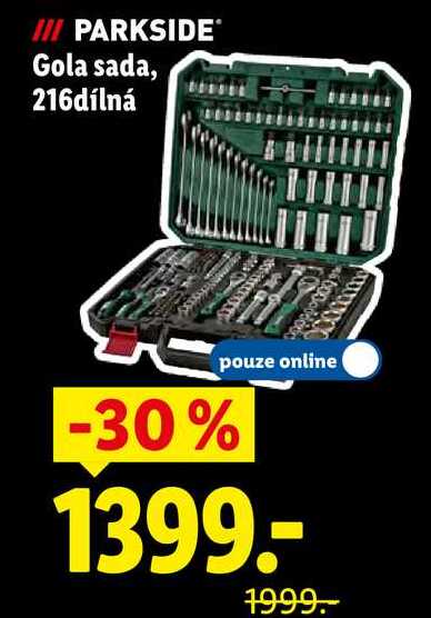 PARKSIDE Gola sada, 216dílná