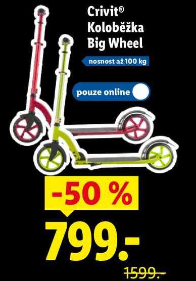 Crivit Koloběžka Big Wheel 