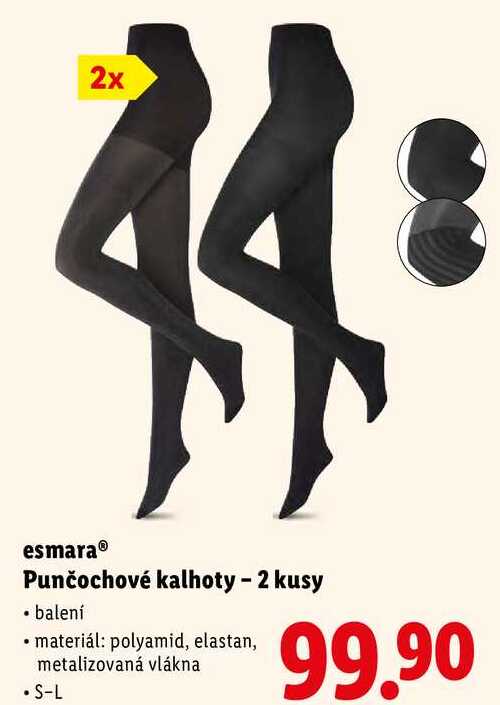 esmara Punčochové kalhoty - 2 kusy