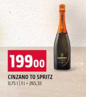 Cinzano to spritz 0,75 l
