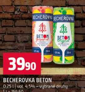 BECHEROVKA BETON 0,25 l 