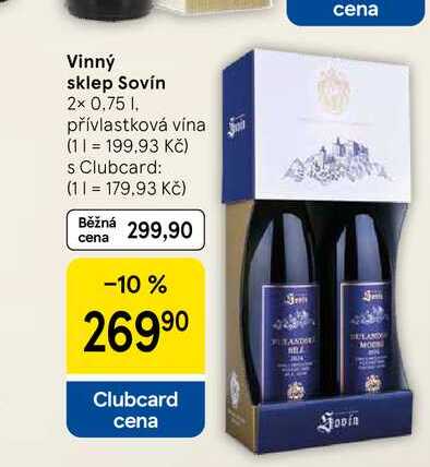 Vinný sklep Sovín, 2x 0.75 l