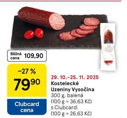 Kostelecké Uzeniny Vysočina, 300 g