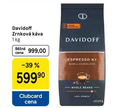 Davidoff Zrnková káva, 1 kg