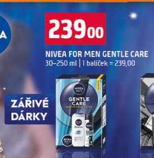 NIVEA FOR MEN GENTLE CARE 30-250 ml 1 balíček