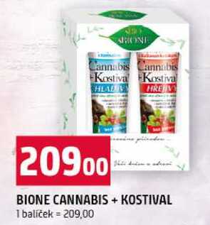 BIONE CANNABIS + KOSTIVAL 1 balíček
