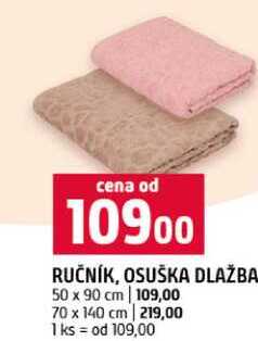RUČNÍK, OSUŠKA DLAŽBA 1 ks 