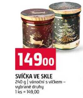 SVÍČKA VE SKLE 240 g