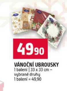 VÁNOČNÍ UBROUSKY 1 balení